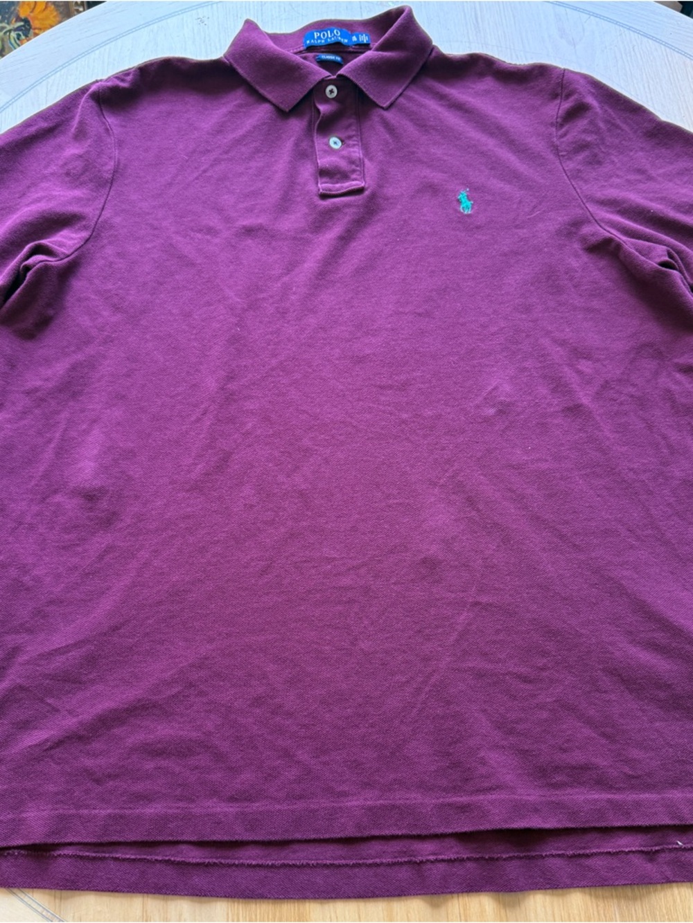 Polo by Ralph Lauren Men's Maroon Short-Sleeve Polo Shirt